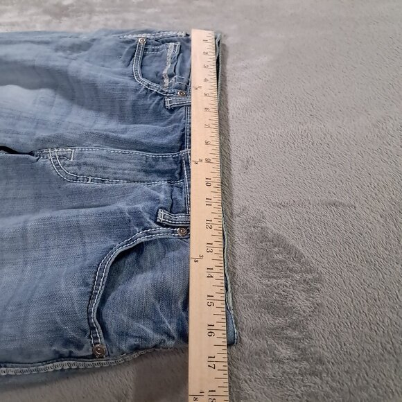 BKE Tyson Jean Men 33x30, Tag 32S Straight Leg Blue Faded Denim 100% Cotton - Picture 8 of 14